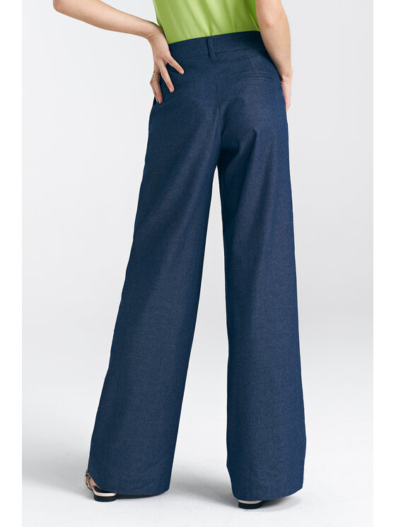 NIFE NIFE Kalhoty z materiálu SD83 Modrá Regular Fit