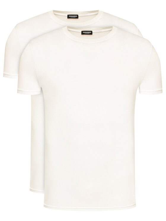 Dsquared2 Underwear Dsquared2 Underwear Set di 2 T-shirt DCX200050 Bianco Slim Fit