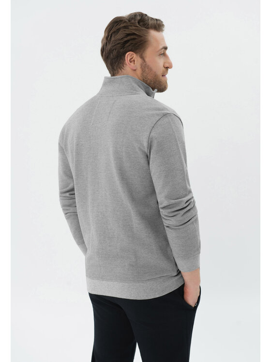 Volcano Volcano Bluza B-DRACO Szary Regular Fit