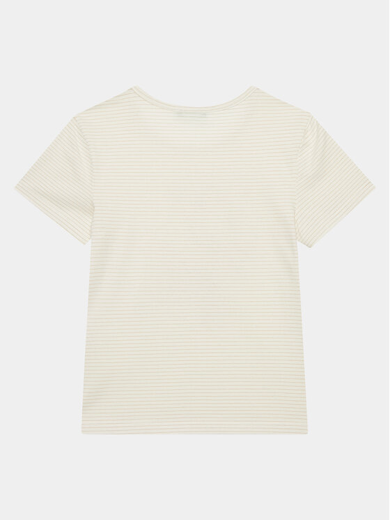 United Colors Of Benetton United Colors Of Benetton Тишърт 30DDC10HT Екрю Regular Fit