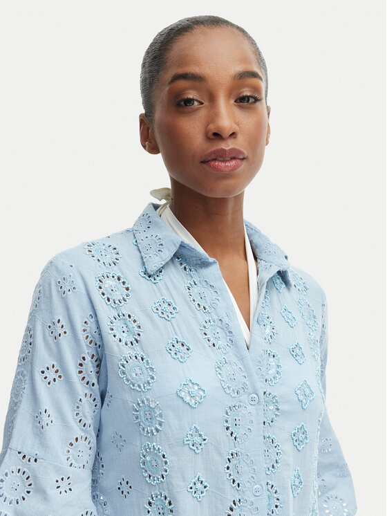 Iconique Iconique Marškinių tipo suknelė IC25-006 Mėlyna Relaxed Fit