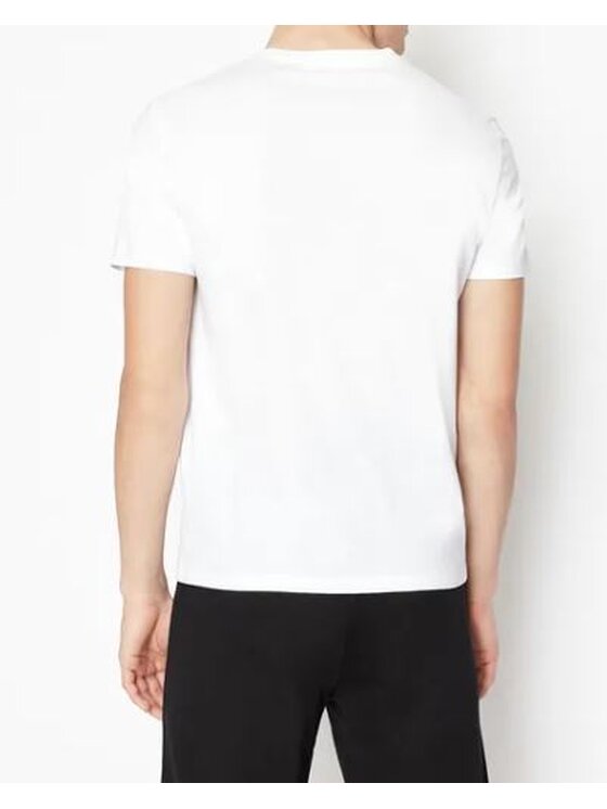 Armani Exchange Armani Exchange T-Shirt 6LZTAY ZJFCZ 1100 Biały Regular Fit