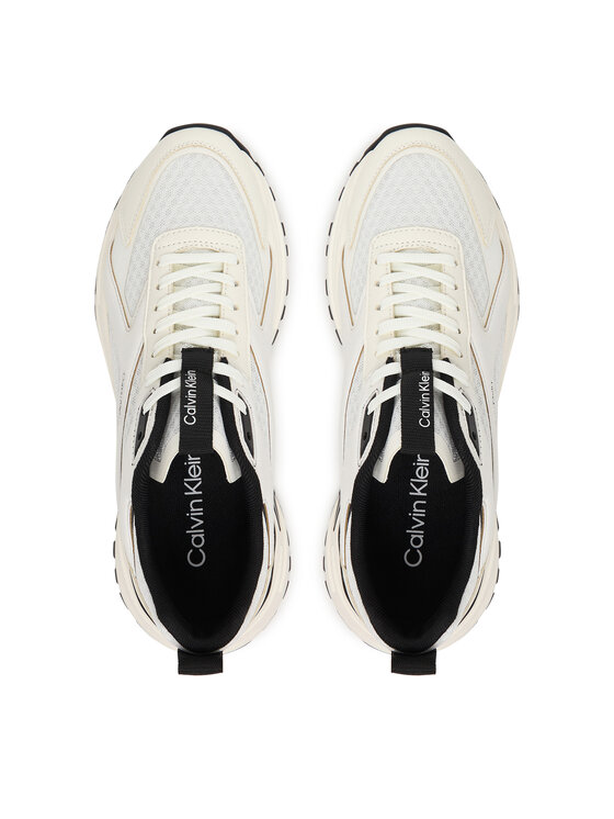 Calvin Klein Calvin Klein Sneakersy Hike Run Ckstripe Mesh HW0HW03002 Biały