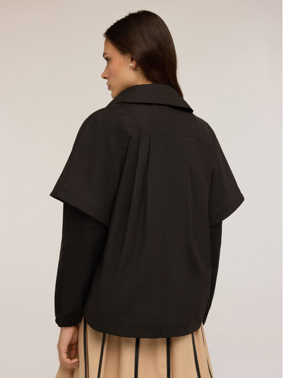 Motivi Motivi Cappotto F752Q000695N033 Nero Regular Fit