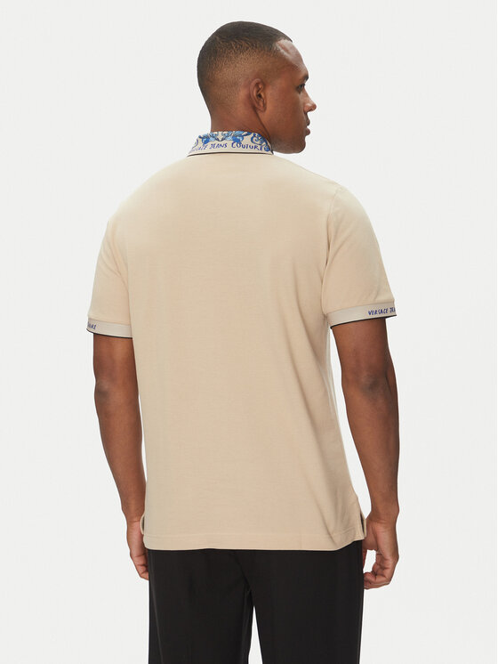 Versace Jeans Couture Versace Jeans Couture Polo majica 78GAGT04 Bež Regular Fit