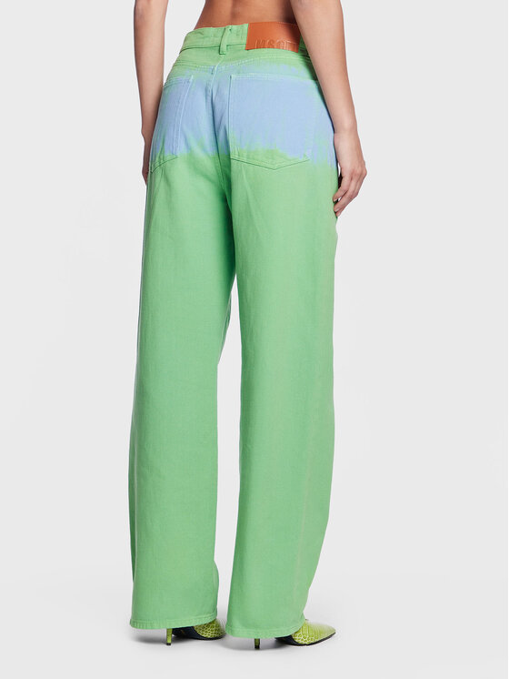 MSGM MSGM Jeans 3441MDP55TD 237281 Grün Boyfriend Fit