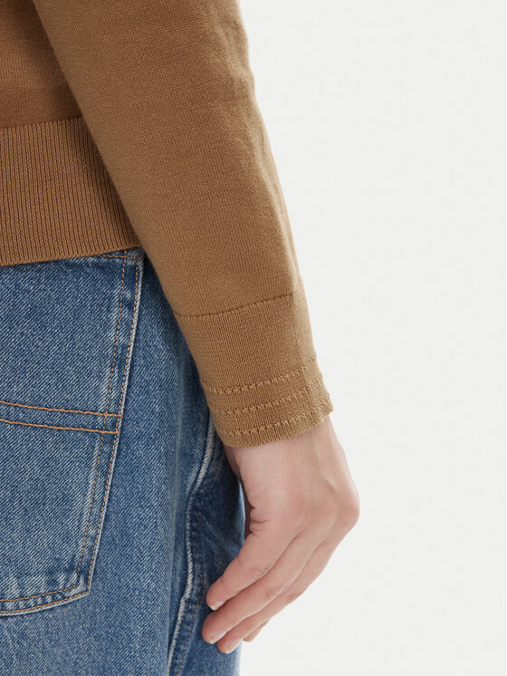 Tommy Hilfiger Tommy Hilfiger Džemper WW0WW40099 Smeđa Regular Fit