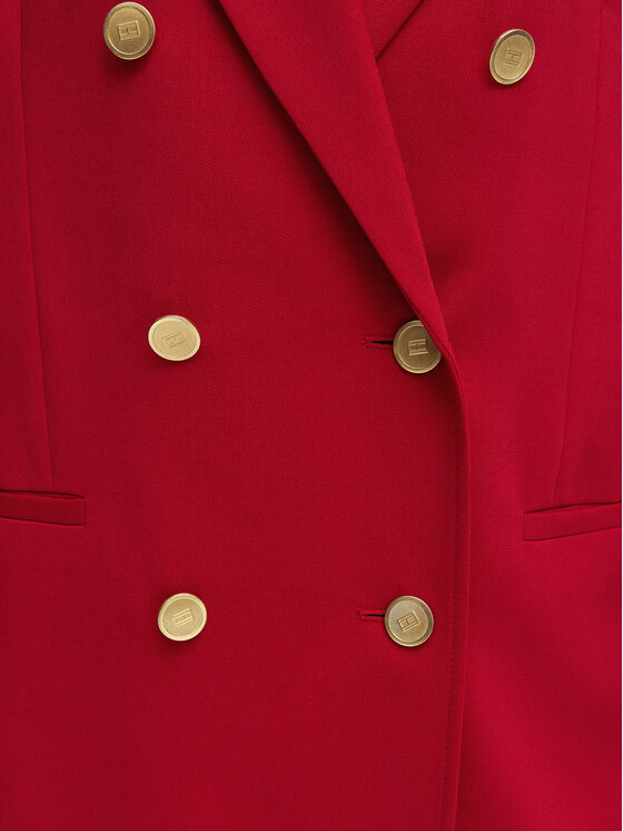 Tommy Hilfiger Tommy Hilfiger Švarkas WW0WW50784 Raudona Relaxed Fit