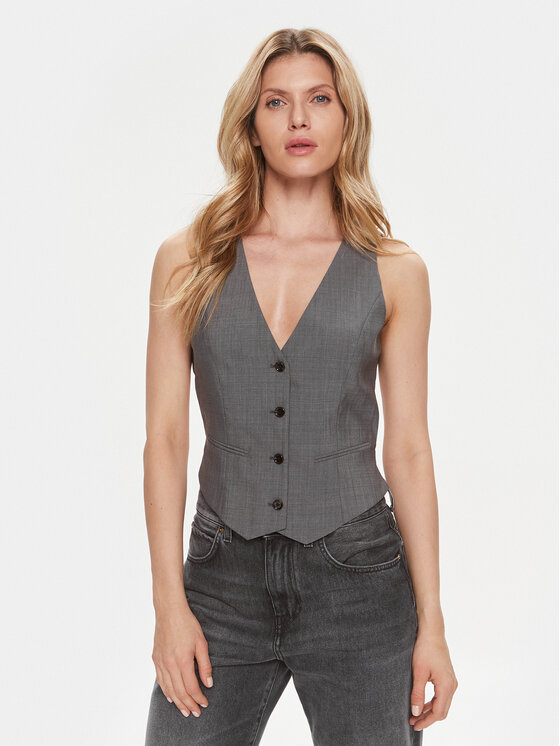 BOSS Boss Weste Jegaro 50513132 Grau Slim Fit