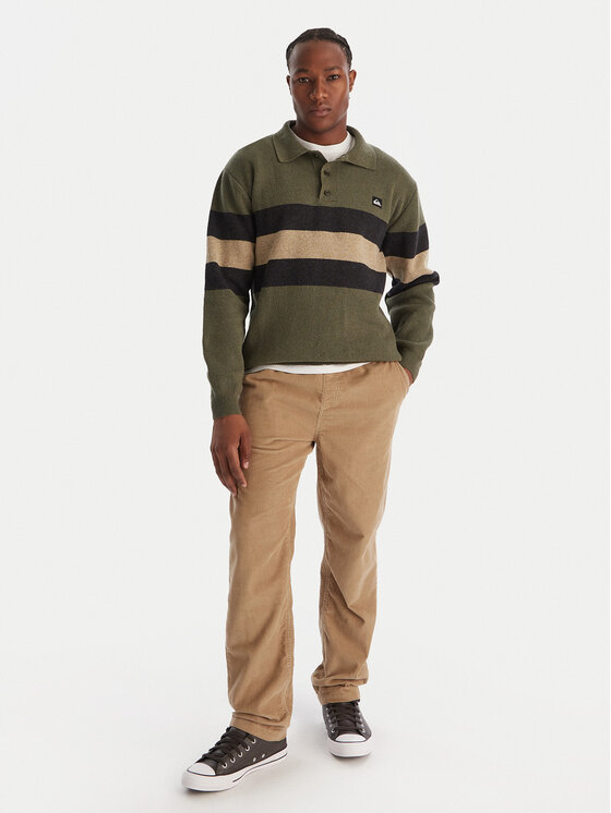 Quiksilver Quiksilver Sweter Cooper EQYSW03331 Zielony Regular Fit