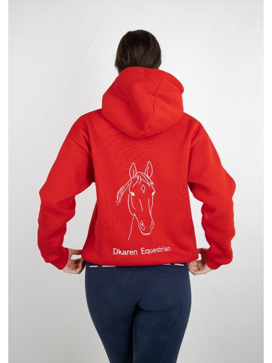 DKaren Sport DKaren Sport Bluza EQ001 Czerwony Classic Fit