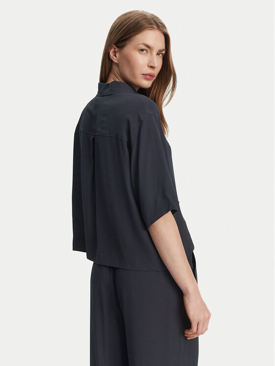 Marella Marella Camicia Ouvert 2513111154 Blu scuro Regular Fit