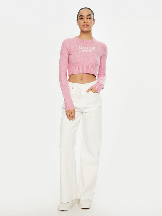 Tommy Jeans Tommy Jeans Blugi Claire DW0DW20219 Écru Wide Leg