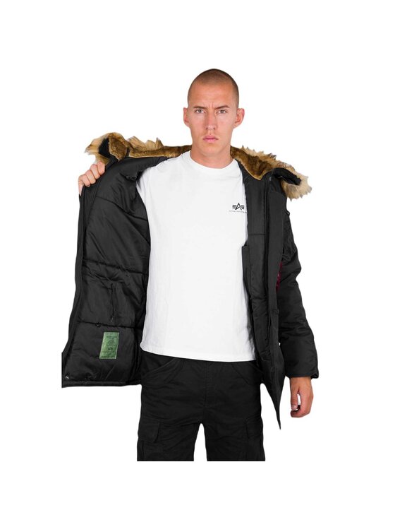 Alpha Industries Alpha Industries Parka AI.193128-03-5XL Czarny Parka Fit