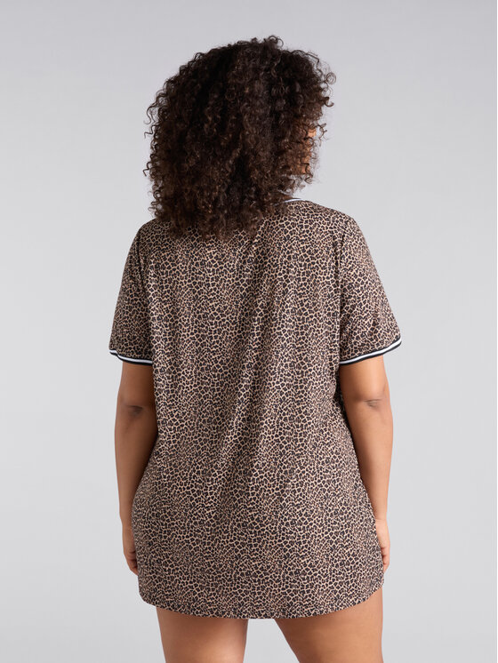 Fiorella Rubino Fiorella Rubino T-Shirt G143L008453N0Z2 Brązowy Regular Fit