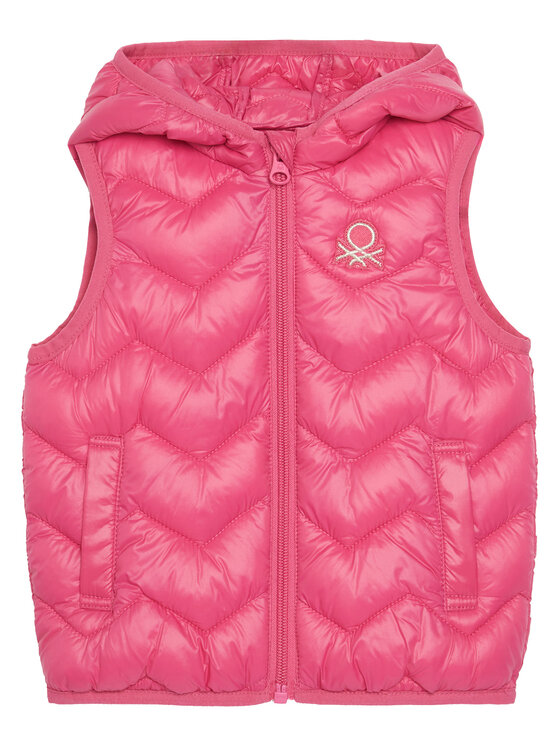 United Colors Of Benetton United Colors Of Benetton Vestă elegantă 21INGJ00H Roz Regular Fit