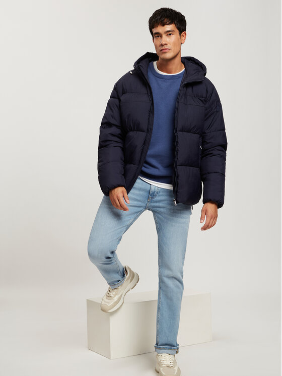 Cross Jeans Cross Jeans Sweter 34252-005 Niebieski Reglan Fit