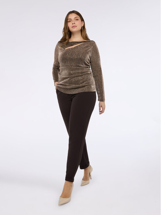 Fiorella Rubino Fiorella Rubino T-shirt G01RL008821N037 Marrone Slim Fit