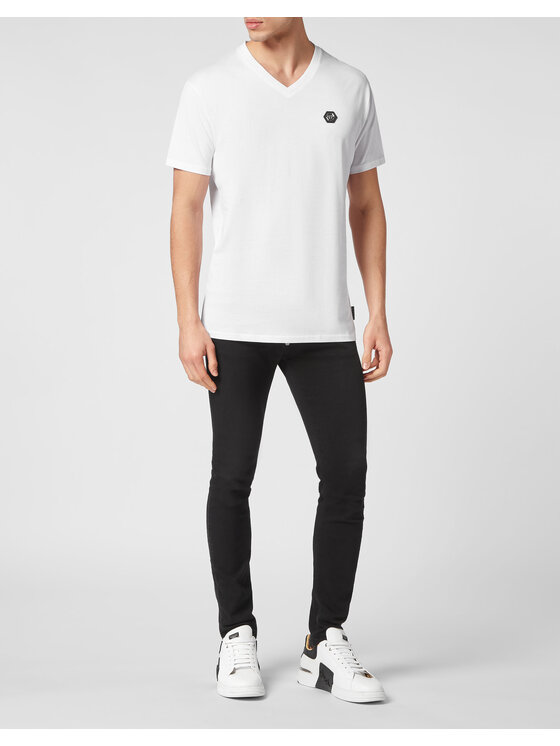 PHILIPP PLEIN PHILIPP PLEIN T-shirt 1781 Bianco Regular Fit