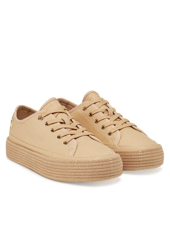 Tommy Hilfiger Tommy Hilfiger Espadrillid Vulc Espadrille Sneaker FW0FW08404 Beež