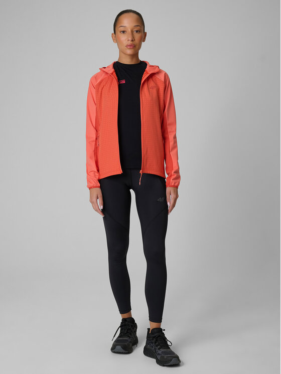 4F 4F Bluza TREKKING Koralowy Regular Fit