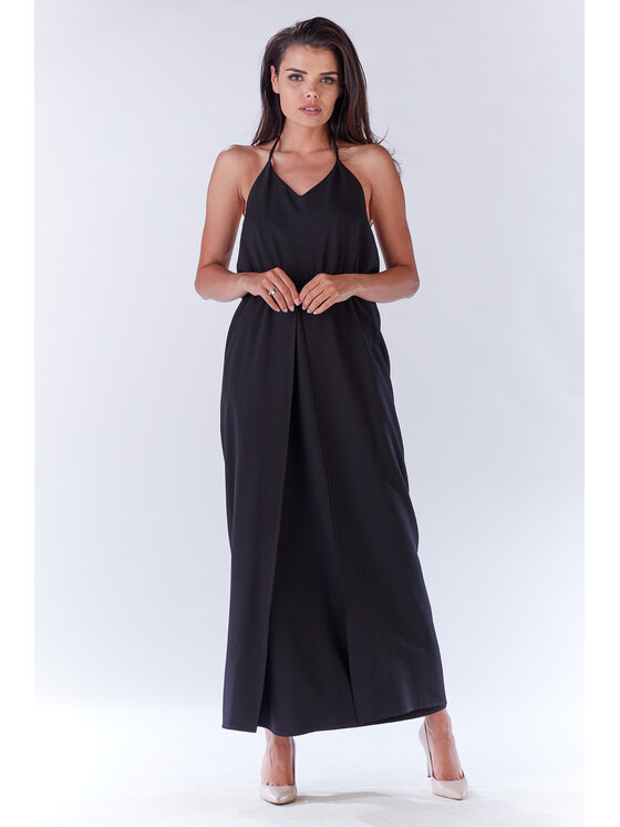 Infinite You Infinite You Sukienka letnia M138 Czarny Basic Fit