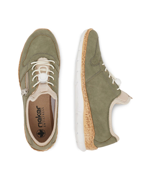 Rieker Rieker Sneakersy N42G0-52 Zielony