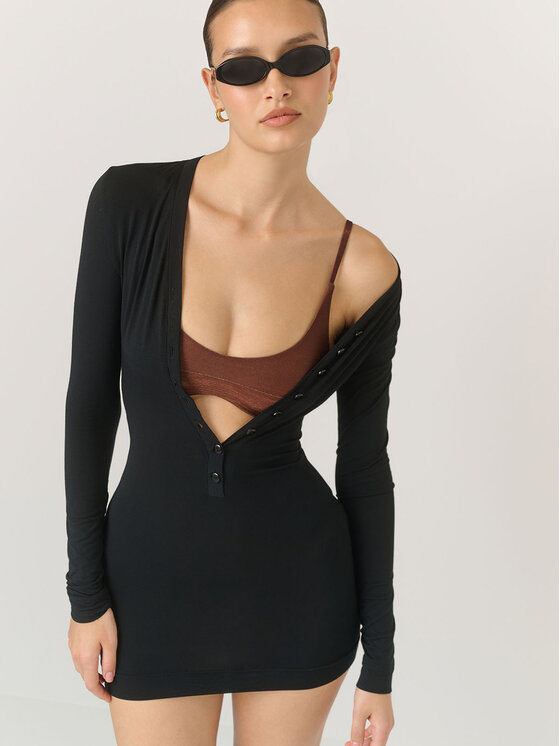 La Mania La Mania Každodenné šaty LUI Čierna Classic Fit