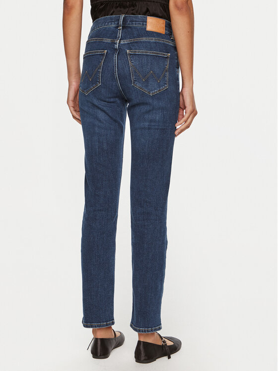 Wrangler Wrangler Jeansy 112356621 Granatowy Slim Fit