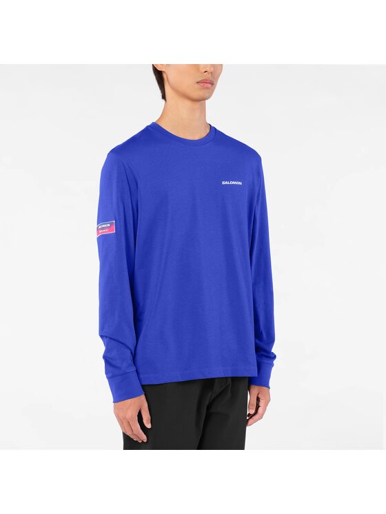 Salomon Salomon Longsleeve EQUIPE LS TEE M Niebieski Regular Fit