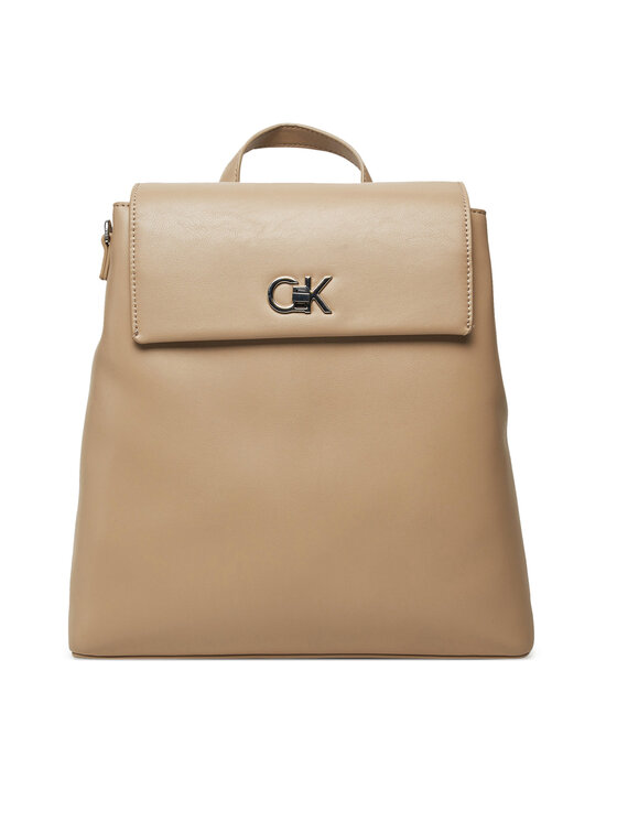 Γυναικεία Σακίδιο Calvin Klein, Μέγεθος one size, Μπεζ, Ck Flap Backpack With Conv Strap K60K613038