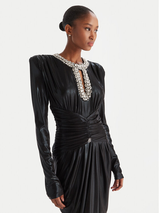 Babylon Babylon Estélyi ruha S00835 Fekete Regular Fit