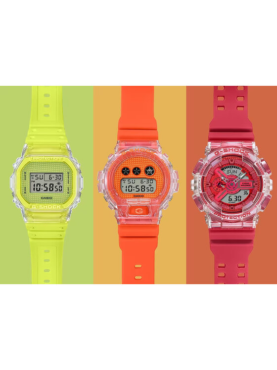 Casio Casio Zegarek DW-5600GL-9ER Żółty