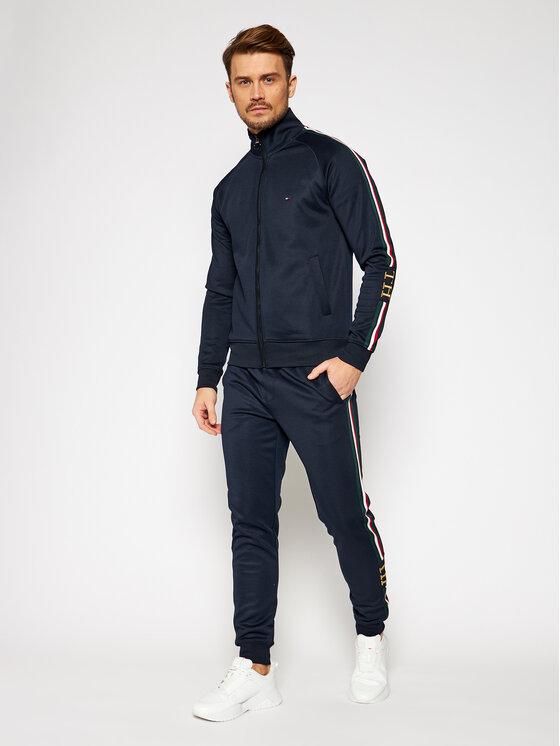 Tommy Hilfiger Sweatshirt Th Monogram MW0MW15253 Dunkelblau Regular Fit Modivo