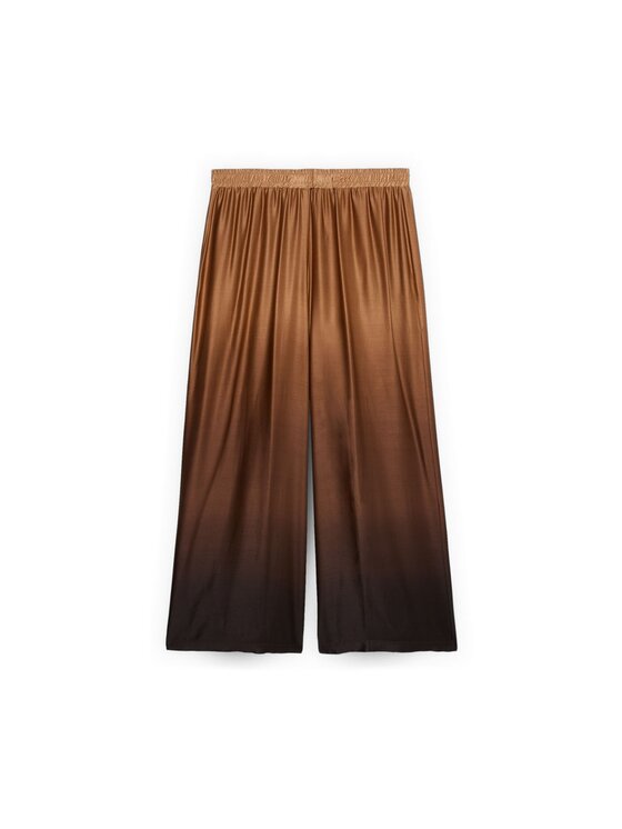 Fiorella Rubino Fiorella Rubino Spodnie materiałowe P084L002513N0V2 Brązowy Over Fit