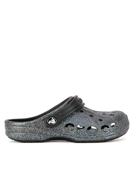 Crocs Natikači BAYA GLITTER CLOG 207015-0C4 Črna