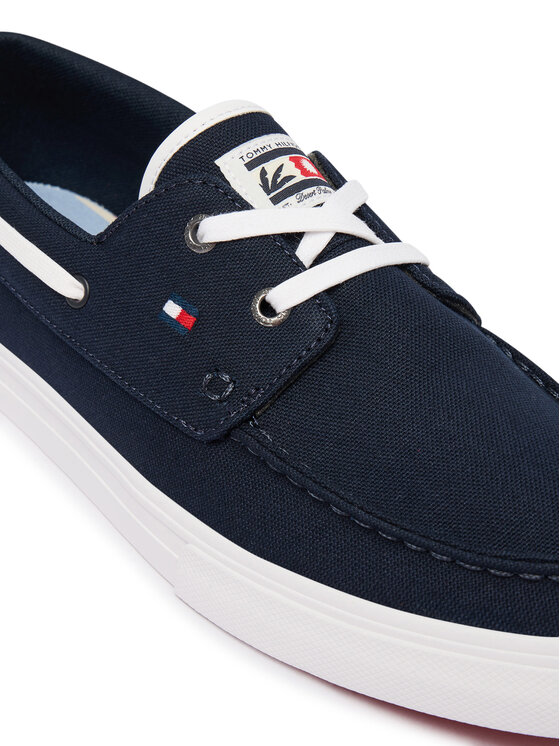 Tommy Hilfiger Tommy Hilfiger Teniszcipő Th Boat Vulc Sneaker Canvas FM0FM05877 Sötétkék