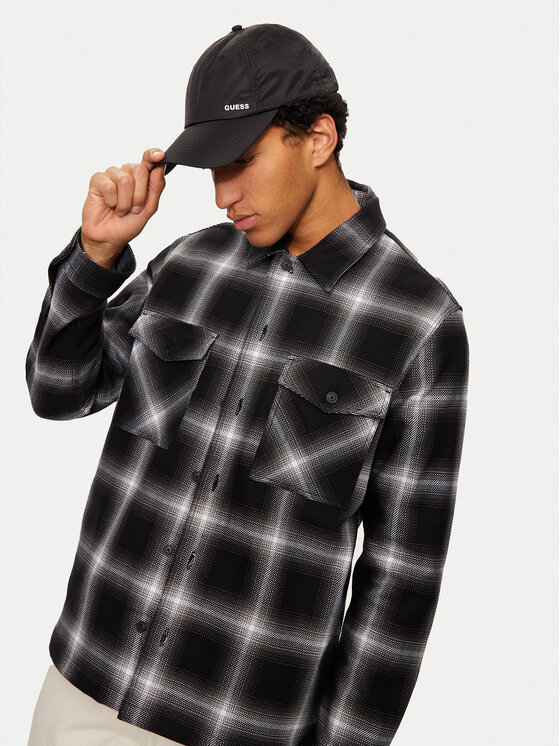 Guess Guess Kapa s šiltom AM9415 NYL01 Črna