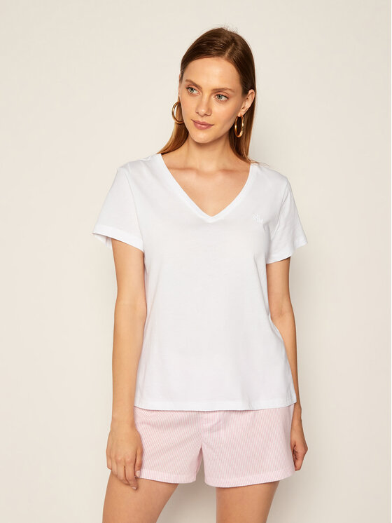 Lauren Ralph Lauren Tričko I811527 Biela Regular Fit