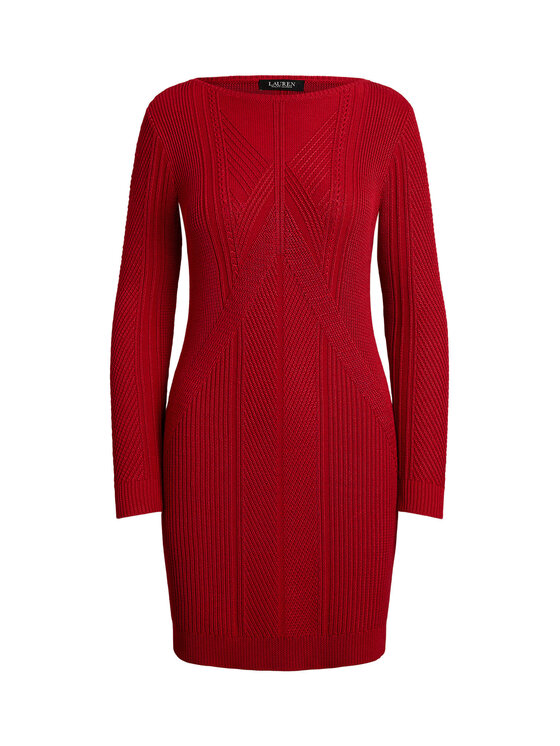 LAUREN RALPH LAUREN LAUREN RALPH LAUREN Sukienka dzianinowa 200971346001 Czerwony Slim Fit