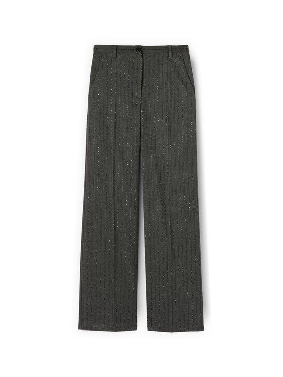 Motivi Motivi Spodnie materiałowe P038Q004444N0S3 Szary Over Fit