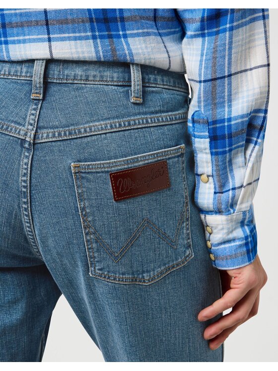 Wrangler Wrangler Jeansy GREENSBORO Niebieski Straight Leg