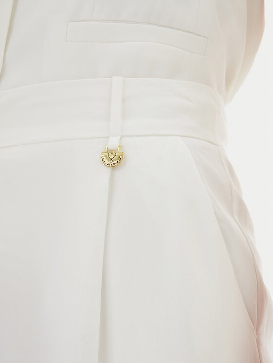 LOLA CASADEMUNT LOLA CASADEMUNT Palazzo hlače LS2514010 Bela Wide Leg