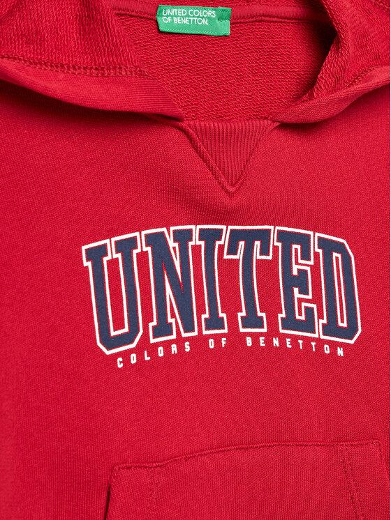 United Colors Of Benetton United Colors Of Benetton Felpa 3J68G200Q Rosso Regular Fit