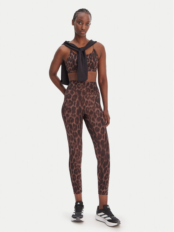 adidas adidas Legginsy Optime Essentials Workout KA6346 Brązowy Slim Fit