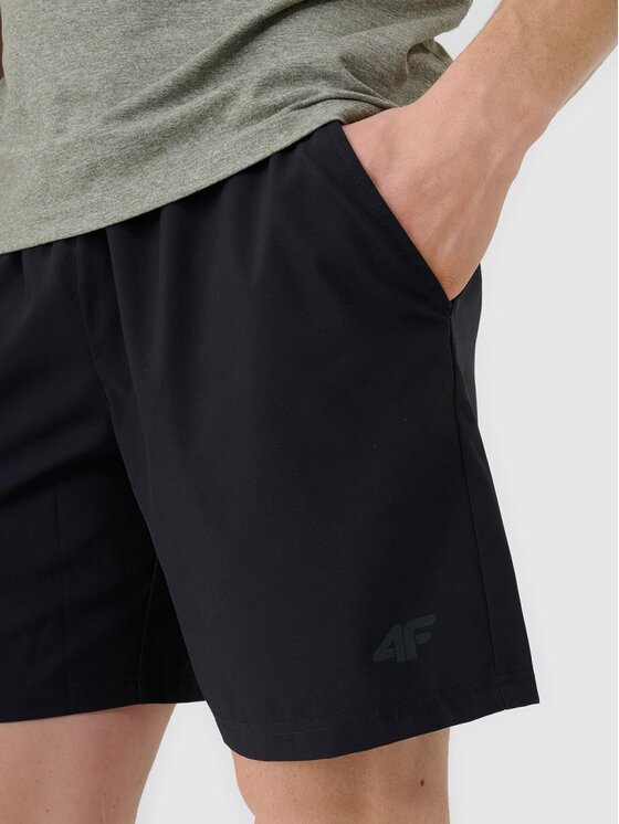 4F 4F Szorty sportowe 4FWSS26TFSHM1278-20S Czarny Regular Fit