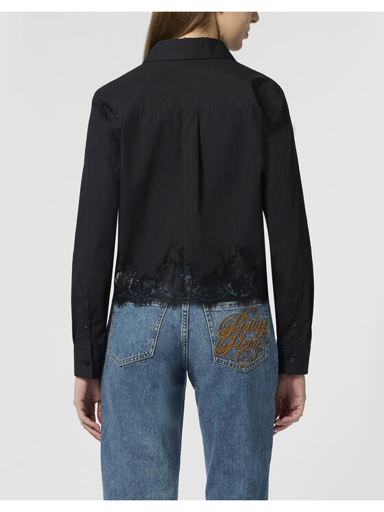 PHILIPP PLEIN PHILIPP PLEIN Koszula 28978 Czarny Fitted Fit