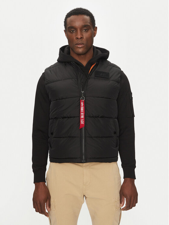 Alpha Industries Športová vesta 118109 Čierna Regular Fit