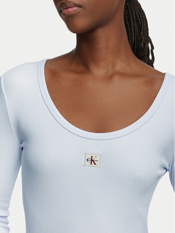 Calvin Klein Jeans Calvin Klein Jeans Блуза LV047D218G Светлосин Slim Fit