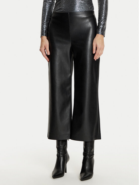 Joseph Ribkoff Joseph Ribkoff Hose aus Kunstleder 243042 Schwarz Loose Fit
